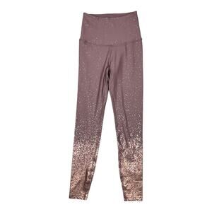 Beyond Yoga Ombre Alloy Metallic gold and Tan Leggings Women's Size XS